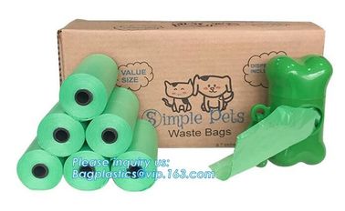 Bone Shaped Dog &amp; Pet Waste Bag Holder - Holds Standard Rolls of Poop Bags, green color dog dispenser +3rollings waste b supplier