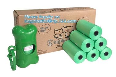 Branded dog poop bags / pet waste bag / bags on roll, dog waste bags and dispenser pet waste bag dog shit bag, bagease supplier