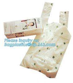 Biodegradable Compostable Scented High Quality HDPE Plastic Baby Nappy Sacks Baby Diaper Bags with Tie Handles, bagease supplier