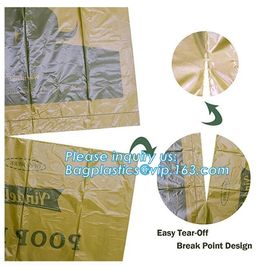 Eco-Friendly Scented Baby Disposal Nappy Sacks 50 PCS Easy Tie Handles Garbage Baby Diaper Nappy Bag, bagplastics, bagea supplier