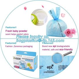 Baby nappy bag with scented diaper sacks, Diapers bag for newborn,disposable diaper sacks, 3 mil packaging biodegradable supplier