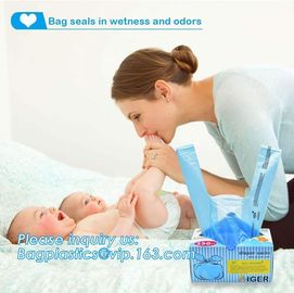 ok compost home certified 100% biodegradable nappy sacks with handle, Strong and durable Baby nappy sacks Made in China supplier