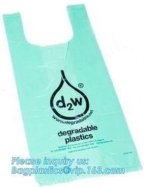 ok compost home certified 100% biodegradable nappy sacks with handle, Strong and durable Baby nappy sacks Made in China supplier