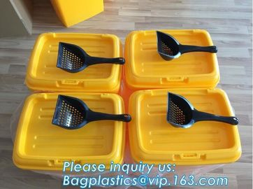 Storage Barrel Pet Food Mold Custom Container With Plastic Lid, PP dog food storage containers with suction cup pet bowl supplier