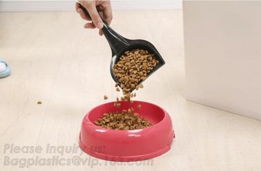 Promotion Eco-friendly Plastic Scoop Pet Dog Food Storage Container, pet food container,dog treat jar with gold bone cov supplier