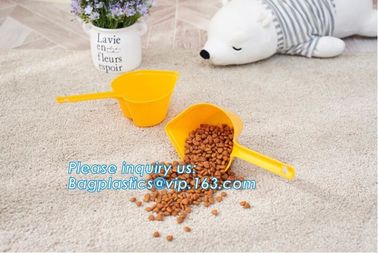 Dog Cat Pet Food Shovel Scoop Spoon, 500ml and 250ml Durable break -resistant pet food bowl spoon with bag clip, scoop supplier