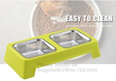 gift pet food container with flap lid, Square Pet Food Large Container / Animal Metal Food Seed Storage Bin, bagplastics supplier