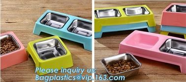 gift pet food container with flap lid, Square Pet Food Large Container / Animal Metal Food Seed Storage Bin, bagplastics supplier