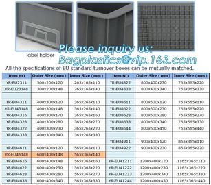 Multi-purpose Euro logistics plastic box ; Plastic turnover box, pp corrugated sheet Box plastic transport box turnover supplier