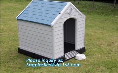 Fashion big dog apartment cottage Extra Large Waterproof Indoor &amp; Outdoor Pet Shelter Plastic Dog Kennel Pet House, bage supplier