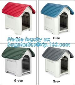 Fashion big dog apartment cottage Extra Large Waterproof Indoor &amp; Outdoor Pet Shelter Plastic Dog Kennel Pet House, bage supplier