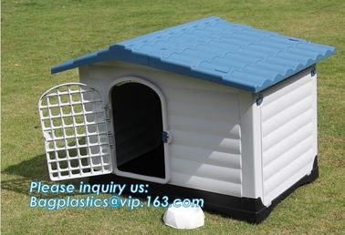 Fashion big dog apartment cottage Extra Large Waterproof Indoor &amp; Outdoor Pet Shelter Plastic Dog Kennel Pet House, bage supplier