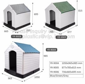 OEM Outdoor plastic cheap Dog kennel /Pet House in Garden, Indoor &amp;outdoor waterproof portable plastic dog kennel/dog ho supplier