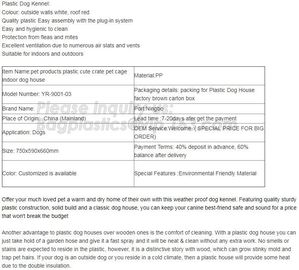 OEM Outdoor plastic cheap Dog kennel /Pet House in Garden, Indoor &amp;outdoor waterproof portable plastic dog kennel/dog ho supplier