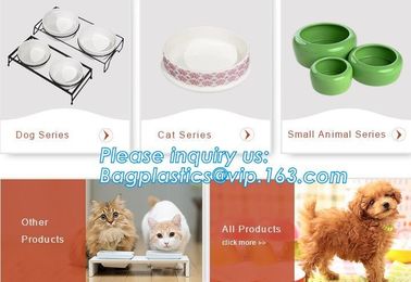 Double stainless steel dog bowl pet cat feeder water food dog bowl, No-Spill and Non-Skid Stainless Steel Pet Bowls Dog supplier