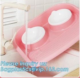 Lovely Personalized portable pet dog food water bowl ceramic plastic, Plastic pet bowl /PP pet dish for dog /food pail f supplier