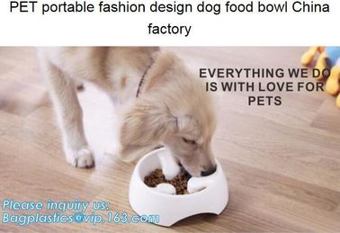 Lovely Personalized portable pet dog food water bowl ceramic plastic, Plastic pet bowl /PP pet dish for dog /food pail f supplier