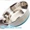 Dual-Purposed Dog Water Food Feeder Plastic Double Pet Bowls, Collapsible dog bowl plastic feeder pet cat food foldable supplier