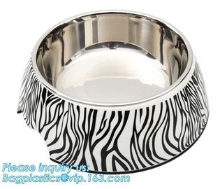 Dual-Purposed Dog Water Food Feeder Plastic Double Pet Bowls, Collapsible dog bowl plastic feeder pet cat food foldable supplier