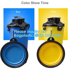 Best Selling Products Collapsible Silicone Dog Bowl Dog for Dog Water Bottle, Foldable Portable 500Ml Pet Drinker Water supplier