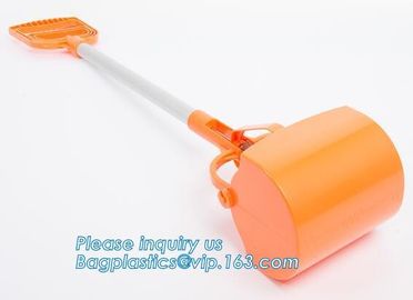 Clean Pick Up Pet Plastic Waste Tool,Factory Price Long Handle Dog Poop Scoop, Dog Accessories Pooper Scooper, foldable supplier