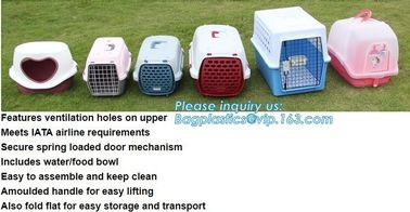 Fashion Design Luxury Travel Pet Air Carrier Dog /Cat Transport Plastic Cages Wholesale, dog pet cage pet carrier dog ba supplier