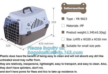 Transport Box Pet Air Box Travel Carrier Cages Portable Plastic Dog Carrier, Dog Box Cages------Durable Plastic Aviation supplier