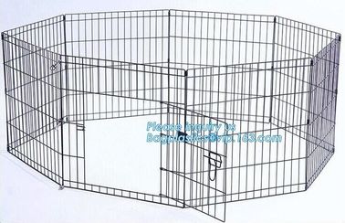 Manufacturer wholesale stainless steel metal large small foldable carriers cheap pet dog cage, Large Steel Dog Cage For supplier