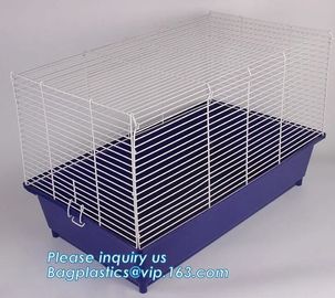 Manufacturer wholesale stainless steel metal large small foldable carriers cheap pet dog cage, Large Steel Dog Cage For supplier