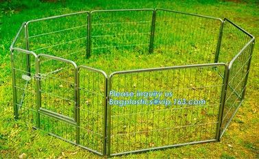 Aluminum simple easily assembled Big single-door large steel dog animal cage, Puppy Cage 8 Panel Metal Fence Run Garden supplier