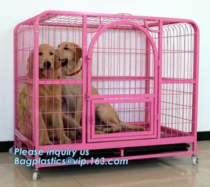 Pet Cages, Carriers &amp; Houses foldable double door large dog kennel house, portable strong dog cage fold able stainless s supplier