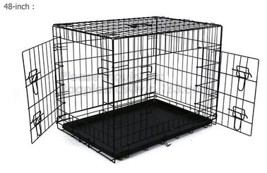 customized portable stainless steel aluminum metal folding big dog cage, dog kennels cages large outdoor durable dog hou supplier