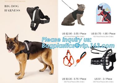 BIG DOG HARNESS, Custom Logo Nylon Rope Pet Dog Leash and Harness Set, size/logo/color no pull easy walk puppy big Dog H supplier