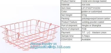 Metal Wire storage basket, Metal wire Under Shelf Storage Basket Space Saving Easy Cabinet Shelf Caddy Basket, kitchen b supplier