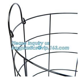 Customized Wire Diameter Stock Pot Cooking Wire Mesh Metal Storage Basket, Industrial Metal Wire Storage Basket With Han supplier