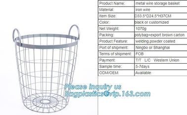 Copper Kichen Metal Wire Fruit storage Basket, Low price metal wire mesh storage baskets, wire metal desk organizer rose supplier