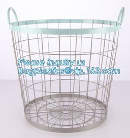 Copper Kichen Metal Wire Fruit storage Basket, Low price metal wire mesh storage baskets, wire metal desk organizer rose supplier