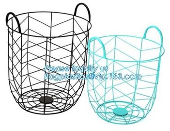 Copper Kichen Metal Wire Fruit storage Basket, Low price metal wire mesh storage baskets, wire metal desk organizer rose supplier