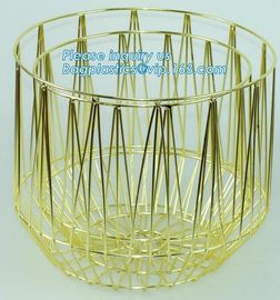 Lined Utility Metal Wire Storage Bin Laundry Basket with Handles for Heavy Duty Use In Office, Craft Room, Kitchen, Pant supplier