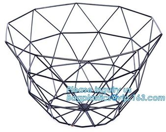 Home kitchen 3 tiers fruits vegetables storage metal wire hanging fruit Basket, Home storage modern design metal mesh we supplier