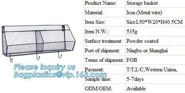 Different shapes metal wire mesh file baskets office supply baskets wholesale, magazine office document file holder shel supplier