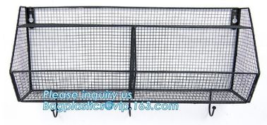 Different shapes metal wire mesh file baskets office supply baskets wholesale, magazine office document file holder shel supplier