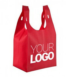 Eco Custom Handle Carry Shopping Non Woven Bag With Your Own Logo, New style customized eco friendly jute fibre non wove supplier