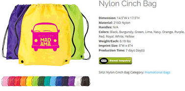 NYLON CINCH BAG, Reusable grocery bag cheap oversize non woven bag shopping bag, Wholesale shopping pp non woven bag cus supplier