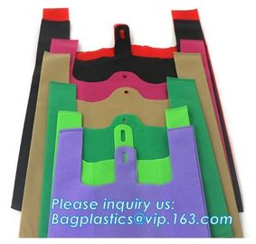 pp non woven t shirt bag, handy bag, handle bag, non woven fabric vest handle bag, vest carrier, handy bag, grocery hand supplier