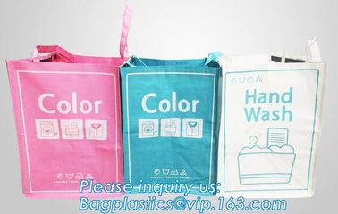 Non Woven Hotel Washing high quality Drawstring Laundry Bag, laundry bag for hotel, Foldable non woven corner laundry ha supplier