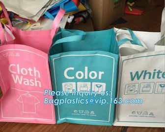 Non Woven Hotel Washing high quality Drawstring Laundry Bag, laundry bag for hotel, Foldable non woven corner laundry ha supplier