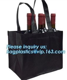 Recycle Durable Two Bottles Non Woven Wine Bag, customized high quality non woven fabric wine bottle bags, bagease, pac supplier