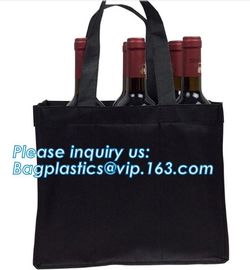 Recycle Durable Two Bottles Non Woven Wine Bag, customized high quality non woven fabric wine bottle bags, bagease, pac supplier