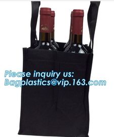 Recycle Durable Two Bottles Non Woven Wine Bag, customized high quality non woven fabric wine bottle bags, bagease, pac supplier